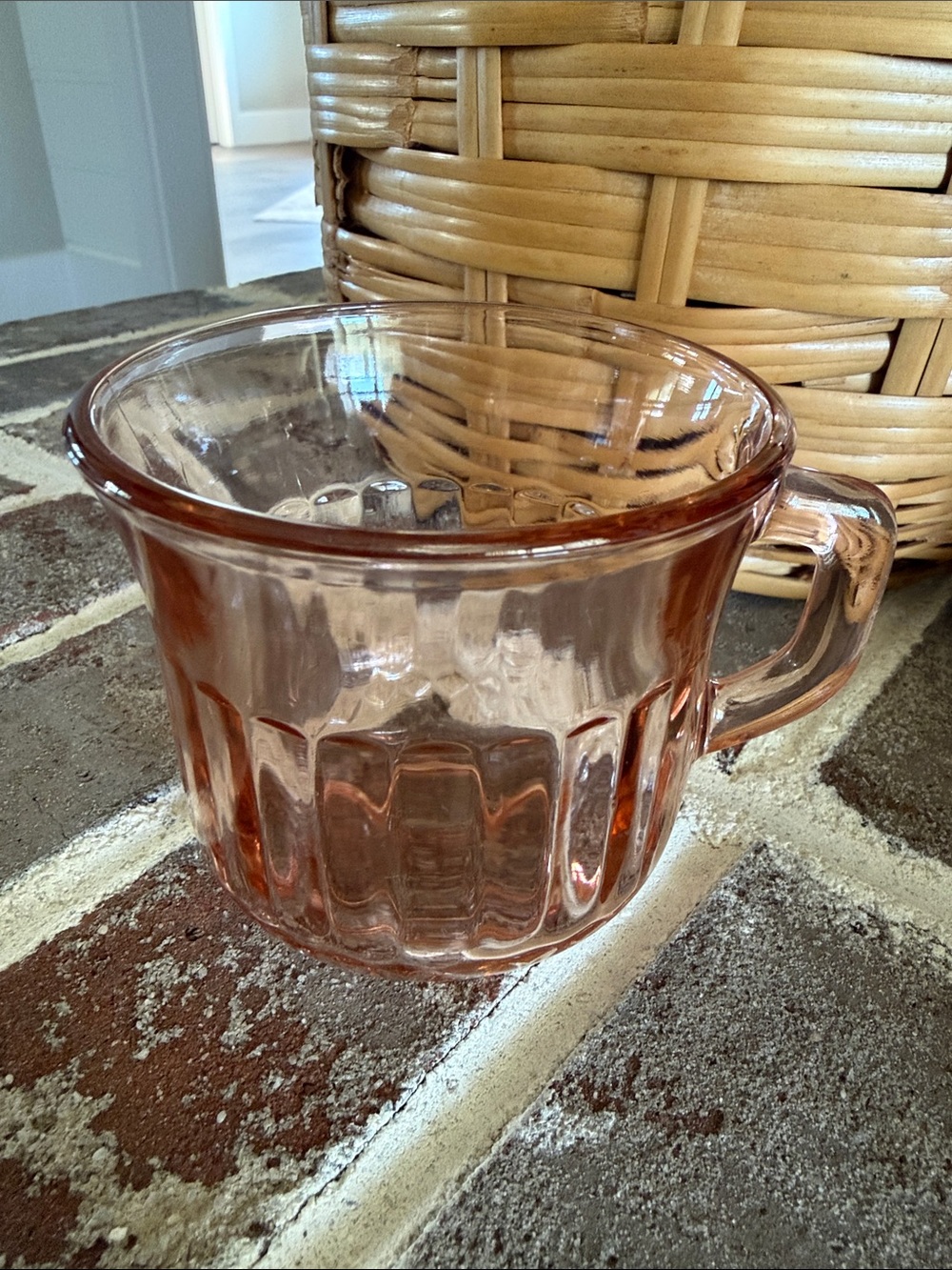 Forte Crisa Pink Depression Glass Mug